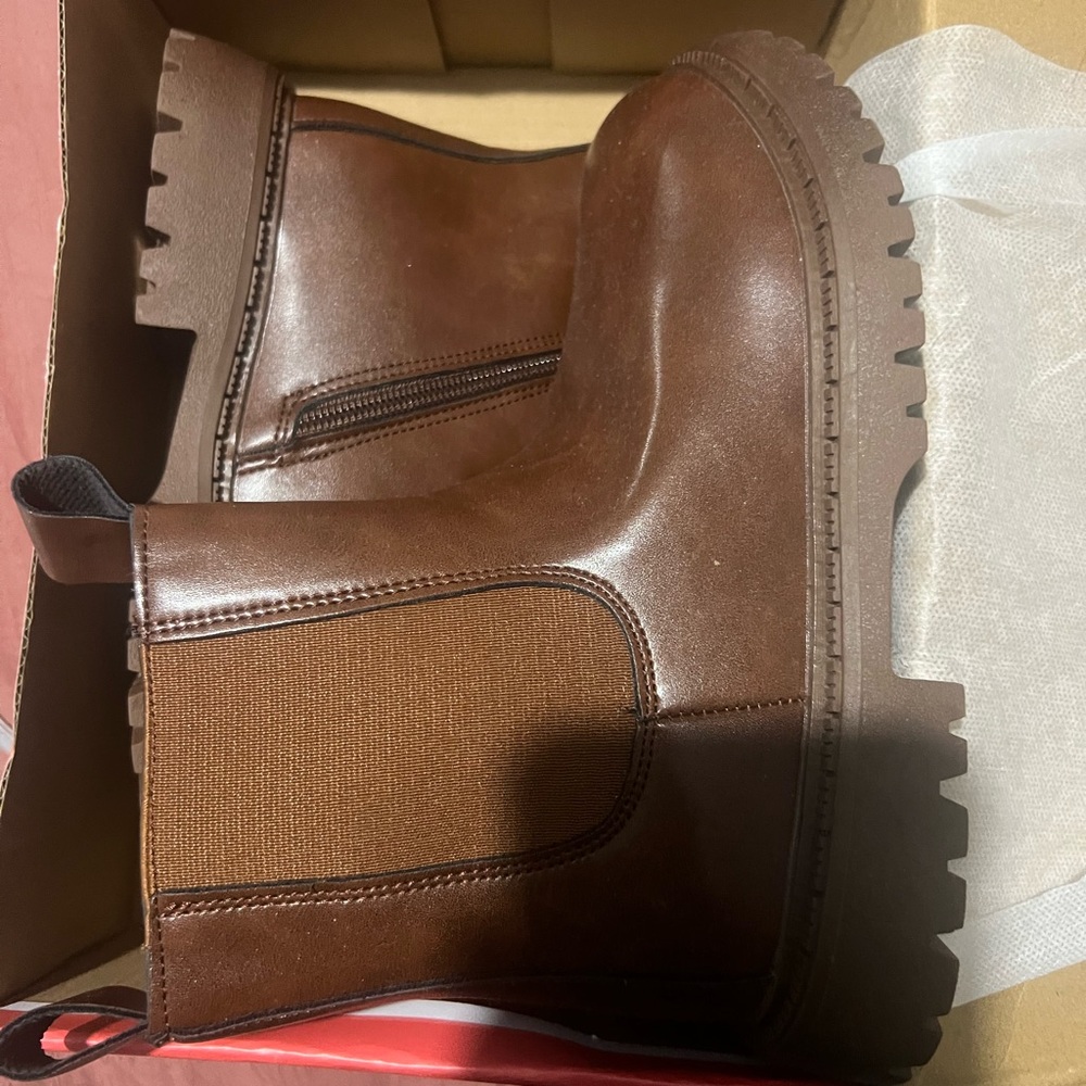 Men's Brown Leather Boots